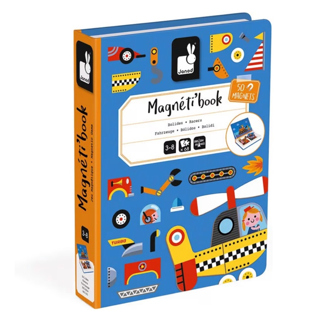 Janod Magneti'book Racing Adventure - Vehicles